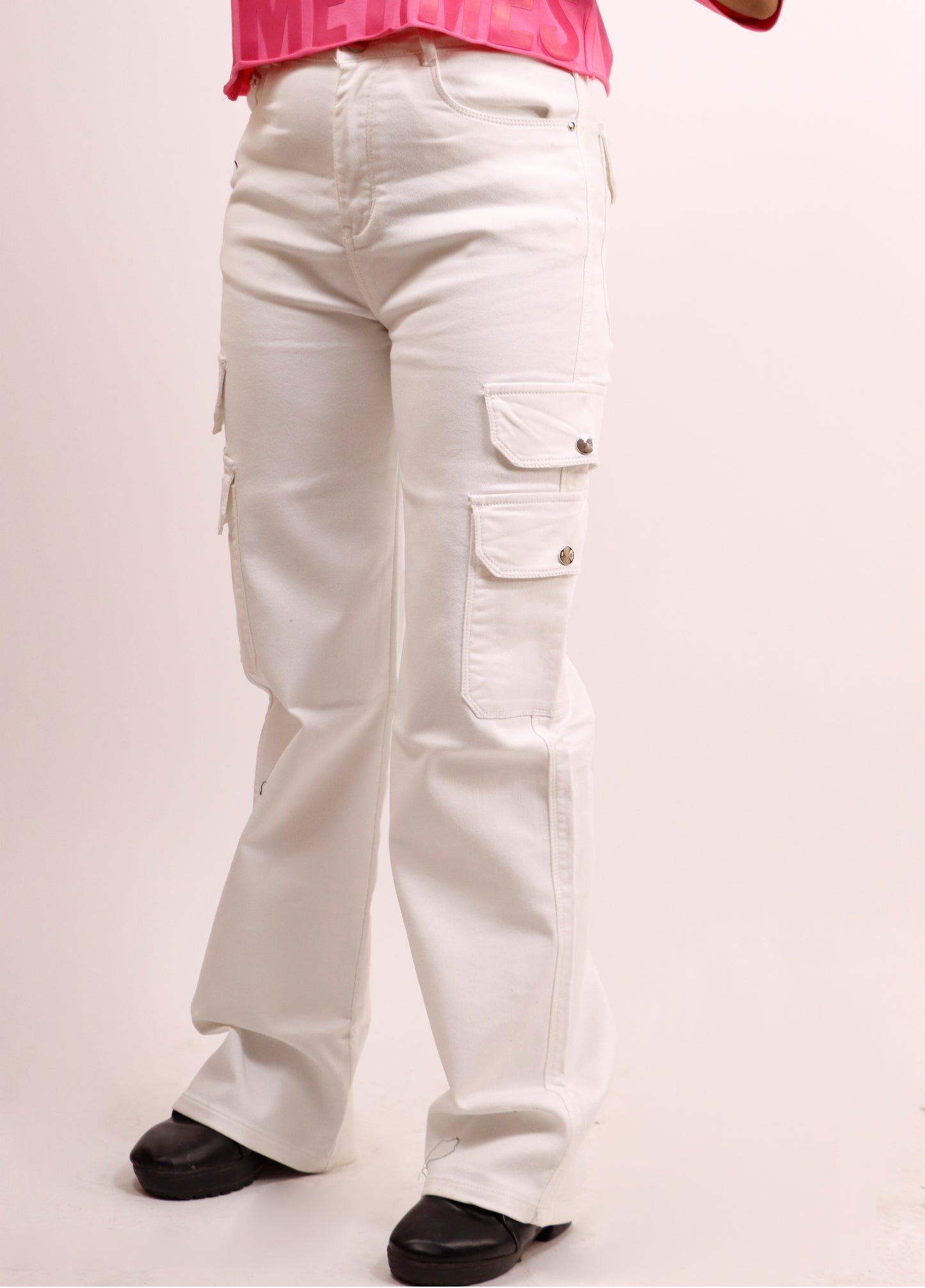 WHITE DENIM CARGO