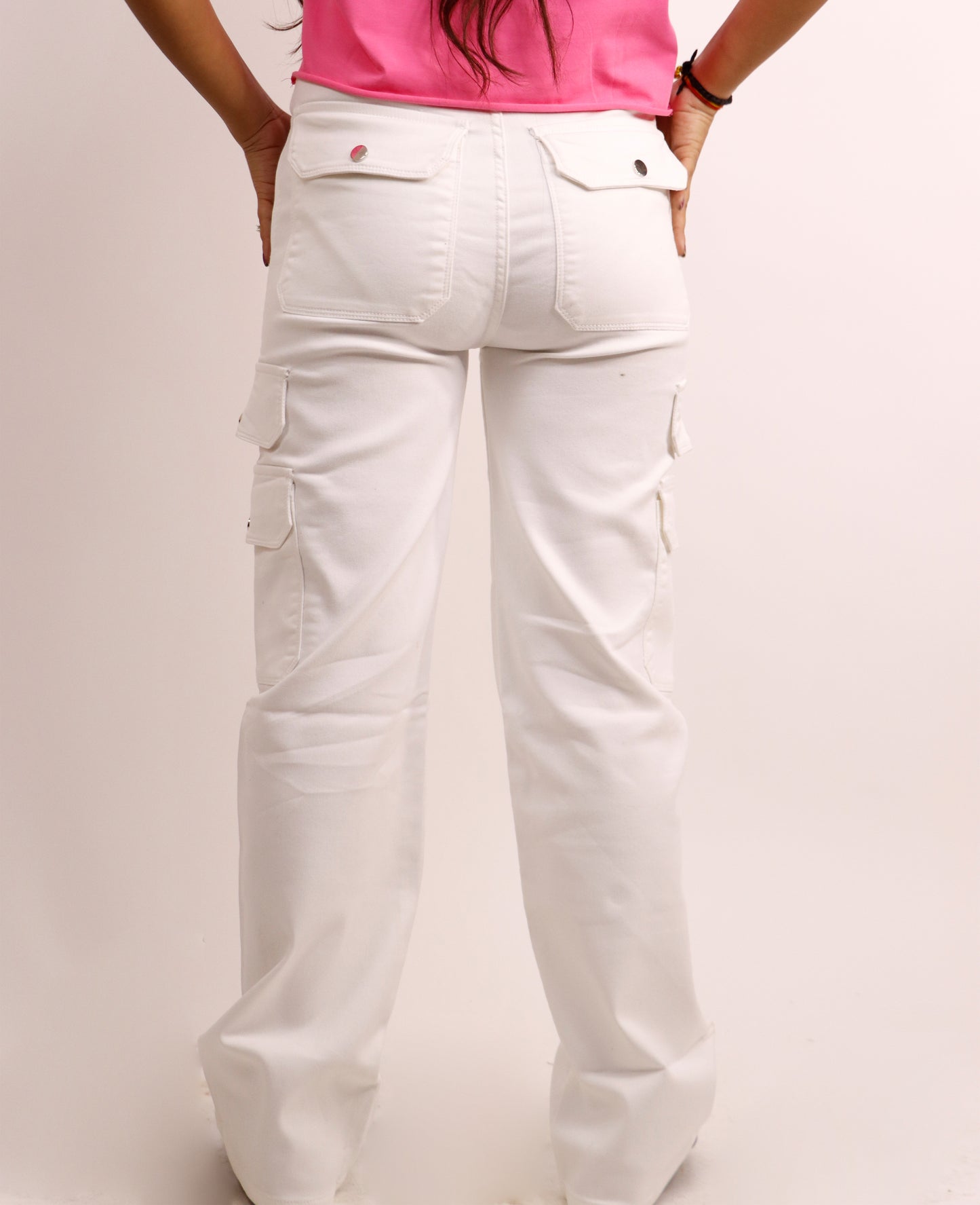 WHITE DENIM CARGO